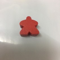 발목 스트레칭보드나무 휴머노이드 Meeples 폰 체스 조각 28 개 카카카손 보드 게임 액세서리용 14 색 표, 03 Red