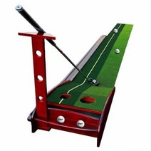 2 비기너 프로 골프 퍼팅 연습 실내 고급형 인조잔디 퍼팅 퍼터 도구 매트 연습장 연습기