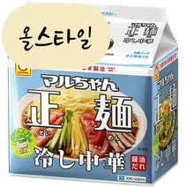 올스타일 마루짱 히야시 츄우카 5개입 ﻿일본식 냉라면 중화냉면 참깨 히야시츄카 라멘, 5개