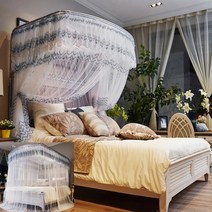 유니드잇코리아 모기장 180X200CM 그레이 아기침대모기장 모기방충망 캐노피모기장, 상세페이지 참조, 상세페이지 참조