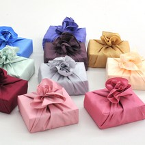 미니보자기 35x35 3장 실크홑보자기 35보자기 선물포장 전통포장 혼례포장단, 6.자주 35사이즈-3매