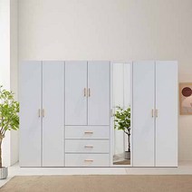 누벨2800거울장롱셋트, 블루