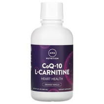 MRM CoQ-10 L-카르티닌 액상 오렌지-바닐라 480ml(16fl oz), ONE COLOR