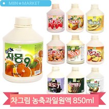 대용량 카페재료 850ml 과일 원액 농축액 음료 베이스 자몽 오렌지 주스, 키위 (W0B7C7A)