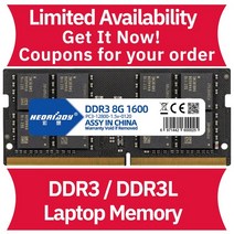 Ddr3 ram 8 기가바이트 1600 MHz PC3-12800 메모리 컴퓨터 호환 레노버 맥북 프로, 04 DDR3L 8GB 1600 1.35v
