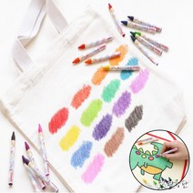 아주문구 민화샵 패브릭 크레용 패브릭파스, 15색