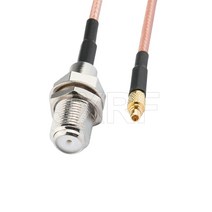 케이블 F 암-SMA SMB MCX MMCX 수 어댑터 피그 테일 RG316 확장 동축 점퍼, 04 F F to MMCX M_01 10CM