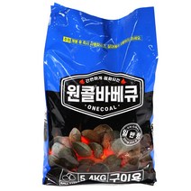 원콜 야자숯 일반형 대용량 5.4kg 바베큐숯 조개탄, 단품