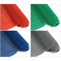 계단 출입구 현관 베란다 욕실 미끄럽방지 격자롤매트, 5mmx120cmx50cm-그레이