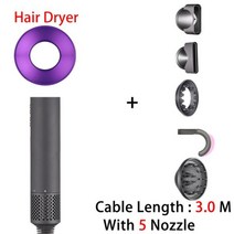Leafleshair-전문가용 블로우 헤어 드라이어 음이온 살롱 스타일 가전 제품, 3.0 M Purple Dryer_미국, 3.0 M Purple Dryer