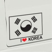 자동차 태극기 나라사랑 데칼스티커 셀프튜닝 차량스티커 20대남성 첫차선물 30대남성, 1개, 중형 레드