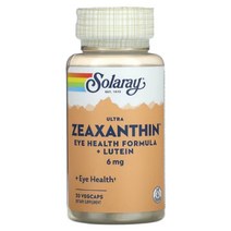 솔라레이 천연 루테인 3mg 지아잔틴 6mg 빌베리 10mg 비타민C 60mg 30캡슐, 1개, 기본
