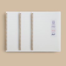 밀크PP A5 줄노트 80매 절취 스프링 좌철 옥스포드 브랜빌 스파이럴