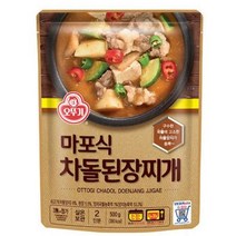 오뚜기 마포식 차돌 된장찌개 500g 1개 즉석국 야외캠핑 간편식 찌개, 3개