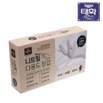 태화 니트릴장갑 베이직 M 중형 100매, 중(M)