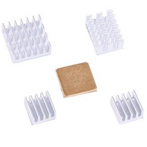 라즈베리파이 스마트팜 모터 릴레이 라즈베리 파이 234 3B 4B 용 5pcs 4 (골드) 알루미늄 방열판 라디에이터 쿨러 키트, 5pcs white