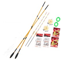 중국 중층낚시대 민물낚시대 대나무 내림 경진대 경질대 내림대 경질 장대 잉어 붕어, 4.8m는 2.7m+줄 약간+줄 표백 미끼
