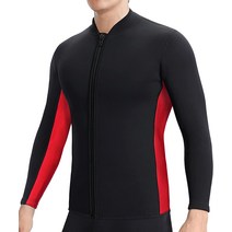 프리다이빙슈트 웻슈트 웻수트 TBLUITE Wetsuit Top Women 2mm Wet Suit Jacket for Men in Cold Water Fro, 07 T6-2mm 레드 맨_07 XX-Large