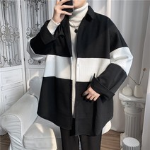 프렌치 커플 코트 남자 ins 가을 겨울 빈티지 야구복 카디건 니트 캐주얼 블라우스