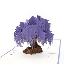 Liif Wisteria Purple Tree 3D Mothers Day Pop Up Greeting Card For All Occasions Happy Birthday Mot, 1