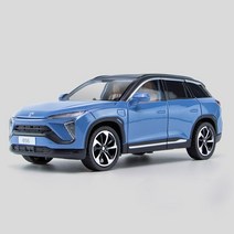 1/24 다이캐스트 호환 1:24 NIO ES6 EV SUV 다이캐스트 합금 모델 자동차 컬렉션 금속 바디 차량 장난감, 04 파란