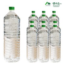 샘소슬 생수 무라벨 2L X 12개 생수2리터 물배달 생수대량 먹는샘물 미네랄워터