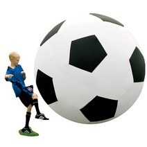 대형 에어 벌룬 풍선 비치 볼 해변 축구 공 물놀이 야외, 200cm 축구공 + 펌프 충전 펌프