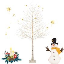 2023년 최신형 MERRY CHRISTHMAS 자작나무트리 멀티컬러 LED 228cm 실내 인테리어 크리스마스 장식 스터디카페 트리