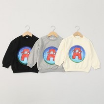 [이모맘] S/S 아동유아 알파벳 로어 반전 스팽글 맨투맨 남매긴팔티셔츠 AL01