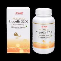 [뉴질랜드직구] 하이 웰 Premium Propolis Premium Quality 3200 250채식캡슐 1pack, 수량, 상세참조
