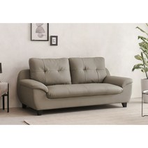 20평대 3인용 인조 가죽 쇼파(머드/초코) 1800 거실 침대 편안한 안정감