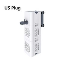 여과기 미니 어항 수족관 용품 웨이브 메이커 여과 필터 공기 펌프 물고기 탱크 잠수정 산소 증가 내부 파워 헤드, 미국 플러그, 15W