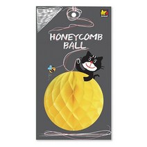 허니콤볼 페이퍼벌룬 모빌 포토존 파티 장식 용품, 허니콤볼(25cm)_옐로우