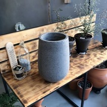 PGM1*^몰화분 모던 테라스톤 타원형 20x34cm 시멘트색상 심플 선물 선물용 감성 예쁜 기화분 심플한 모던한^*1췤pgm, a^^*옵션없슴