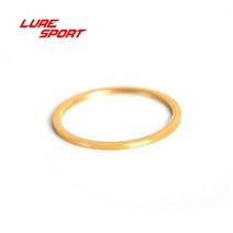 낚시대수리 LureSport-윈드 체크 알루미늄 트림 링 H 1mm 낚시대 빌딩 부품 수리 DIY 액세서리 10 개, 06 Gold ID19.2 OD22mm