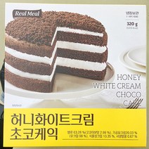 신세계푸드 허니 화이트 크림 초코 케익 320g x 1개, 아이스보냉백포장