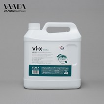 바이엑스 4L 리필형 뿌리는 소독제 살균 방역 소독액 소독수 미산성차아염소산수, 4000ml