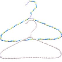 친환경옷걸이 지끈철사 셔츠상의 아동 (10개), (삼색칼라), 10개입