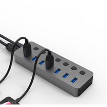 USB 허브 스위치 -C C 유형 분배기 4 포트 어댑터 맥북 프로 노트북 도킹 스테이션, 02 HU701