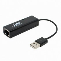 엠비에프 USB2.0 유선 랜카드 노트북용 블랙, MBF-LAN20BK(블랙)