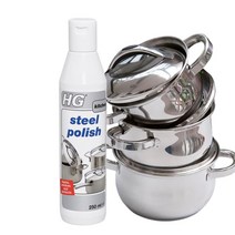 HG 스텐 광택제 청소 클리너 250ml, 1개