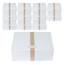 이홈베이킹 튼튼한 원터치상자 중, 화이트, 40개