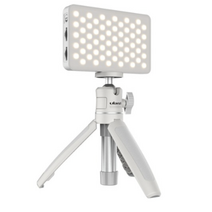 VIJIM 화이트 Combo 1 미니포켓 LED 조명 삼각대 KIT세트, VL120, 2세트