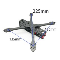 드론프레임 APEX RC 프레임 키트 FPV 프리스타일 레이싱 드론 모델용 225 탄소 섬유 쿼드콥터 5.5mm 암 5, 한개옵션0