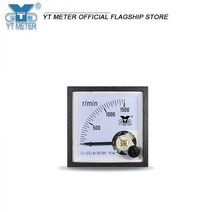 Yt48 포인터 타코미터 10V 입력 50rpm 100r 200R 300r 1500r min 전압계 아날로그 속도 cp48 4545mm 속도계, DC1200R-3500R, revolutions