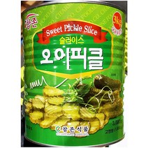 MDO4351 업소용 식자재 통조림 오이피클 슬라이스 3kg 할라피뇨/수제피클/미니오이/오이절임, 1개