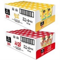 미닛메이드 조이 195ml 사과x32팩+망고x32팩, 128팩
