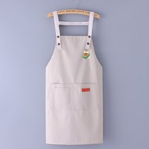 닦을 수있는 귀여운 주방 가정용 요리 킹 앞치마 방수 오일 방지 성인 허리 패션 커피 네일 숍 닦아 손 앞치마, 그레이 아보카도, 하나