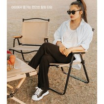 maseru 접이식 캠핑 의자 경량 휴대용 낚시 체어 백패킹 컴포트 아웃도어, 높이78센치 블랙, 1개