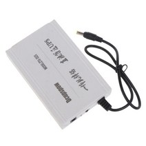 7500mAh 27.75Wh 60W 12V 19V 5.5x2.5mm UPS 배터리 전원 공급 장치 올인원 PC WiFi 라우터 모뎀 스피커, WHITE